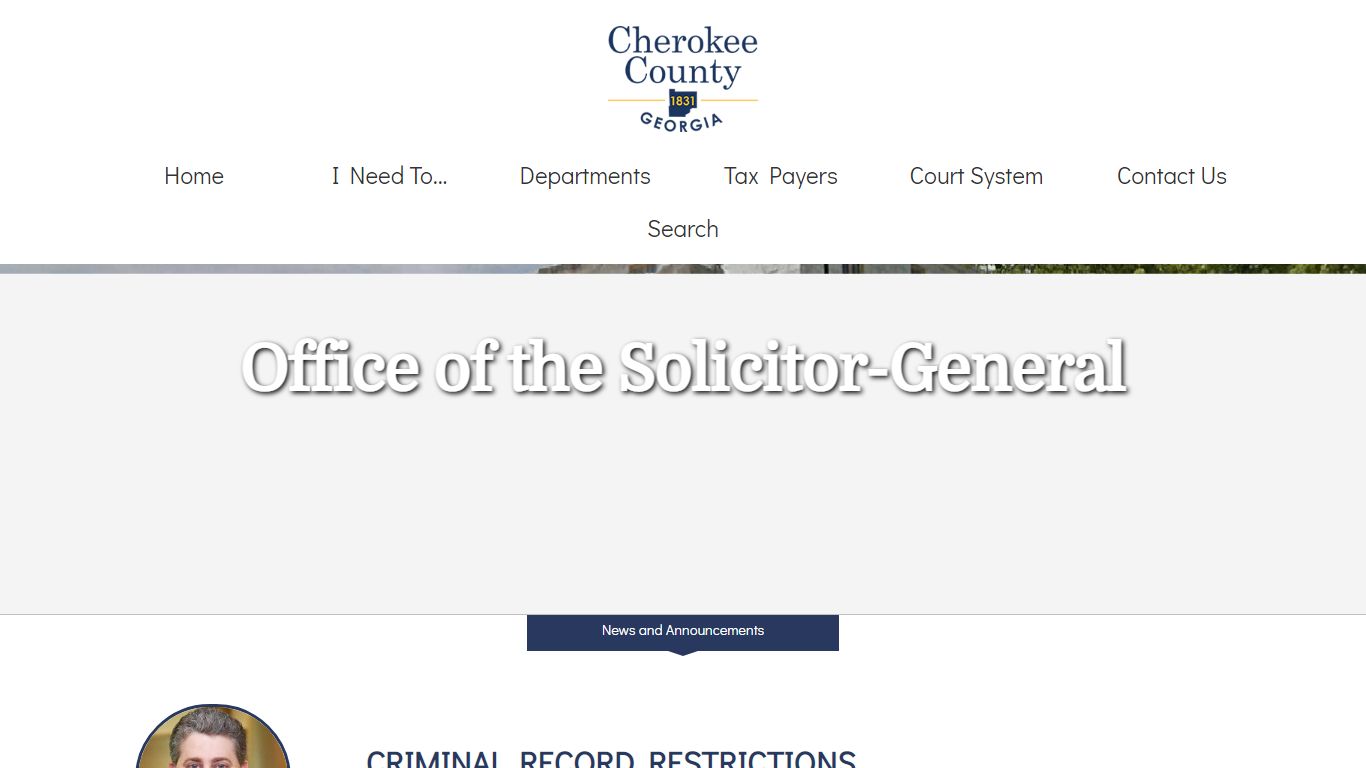 Office of the Solicitor-General | Cherokee County, Georgia